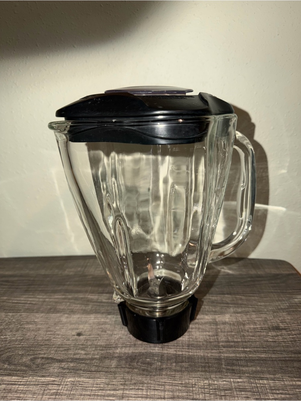 Oster 6-Cup Glass Blender Jar w/ Lid Filler Cap & Blade Assembly Clear/Black